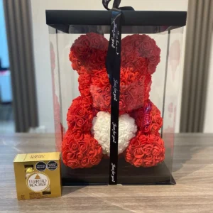 Oso teddy con chocolates Ferrero Rocher